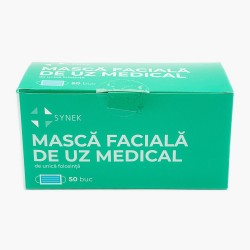 Set masti de protectie, 3 pliuri, tip IIR, Synek, 50 bucati/set, albastre Set masti de protectie, 3 pliuri, tip IIR, Synek, 50 bucati/set, albastre
