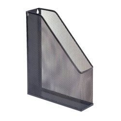 Suport vertical pentru documente, mesh, metalic, negru Suport vertical pentru documente, mesh, metalic, negru