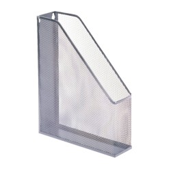 Suport vertical pentru documente, mesh, metalic, argintiu Suport vertical pentru documente, mesh, metalic, argintiu