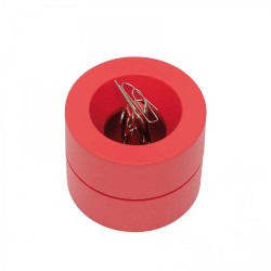 Dispenser agrafe MAUL, din plastic reciclat, rosu Dispenser agrafe MAUL, din plastic reciclat, rosu