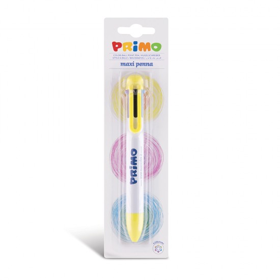 Pix cu 6 culori Morocolor Primo, mecanism retractabil