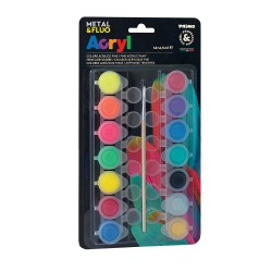 Tempera Morocolor Primo, 14 culori, 15 ml, pensula inclusa Tempera Morocolor Primo, 14 culori, 15 ml, pensula inclusa