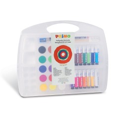 Tempera Morocolor Primo, cutie din plastic, 14 tuburi tempera, 15 acuarele Tempera Morocolor Primo, cutie din plastic, 14 tuburi tempera, 15 acuarele