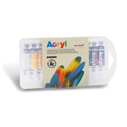 Tempera acrilica fina Morocolor Primo, 12 culori/set, 7.5 ml, in tub de aluminiu Tempera acrilica fina Morocolor Primo, 12 culori/set, 7.5 ml, in tub de aluminiu