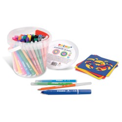 Set markere Morocolor Primo, 36 permanente si 36 lavabile Set markere Morocolor Primo, 36 permanente si 36 lavabile
