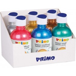 Display culori metalizate, 6 sticle, 300 ml