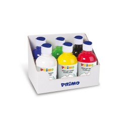 Display vopsea acrilica Morocolor Primo, pentru textile cu mecanism de control al debitului, 6 culori, flacon 300 ml