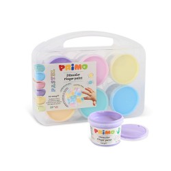 Tempera pastel Morocolor Primo, pentru pictat cu degetele, 6 culori, 100 ml Tempera pastel Morocolor Primo, pentru pictat cu degetele, 6 culori, 100 ml