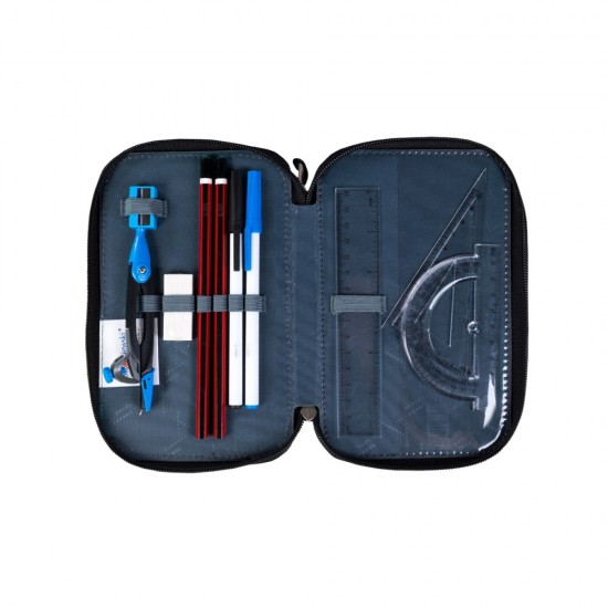 Penar scolar Majewski, St Right PC05, 3 compartimente, echipat, Moro Penar scolar Majewski, St Right PC05, 3 compartimente, echipat, Moro