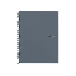 Caiet cu spira  Miquelrius Original, A4, matematica, 80 file, coperta cu tratament antiviral si antibacterian, grafit Caiet cu spira  Miquelrius Original, A4, matematica, 80 file, coperta cu tratament antiviral si antibacterian, grafit
