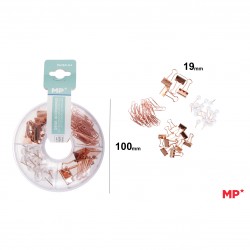 Set accesorii birou Main Paper, clipsuri 19 mm, clipsuri 10 0mm, agrafe, pioneze