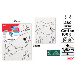 Canvas Main Paper, 20x25 cm, 280gr/mp, tematica rechin Canvas Main Paper, 20x25 cm, 280gr/mp, tematica rechin