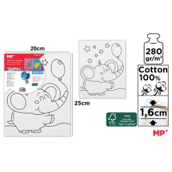 Canvas Main Paper, 20x25 cm, 280gr/mp, tematica elefant Canvas Main Paper, 20x25 cm, 280gr/mp, tematica elefant