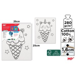 Canvas Main Paper, 20x25 cm, 280gr/mp, tematica unicorn Canvas Main Paper, 20x25 cm, 280gr/mp, tematica unicorn