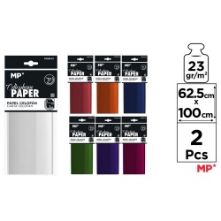Hartie celofan Main Paper, 63x100 cm, 23g/mp,  2 bucati/set Hartie celofan Main Paper, 63x100 cm, 23g/mp,  2 bucati/set