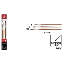Set 3 pensule Main Paper, numarul 3, 7, 10, blister Set 3 pensule Main Paper, numarul 3, 7, 10, blister
