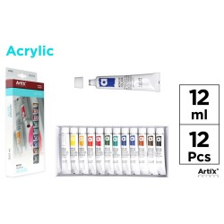 Set 12 tempera acrilica Main Paper, 12 ml Set 12 tempera acrilica Main Paper, 12 ml