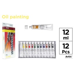 Set 12 tempera ulei Main Paper, 12 ml Set 12 tempera ulei Main Paper, 12 ml