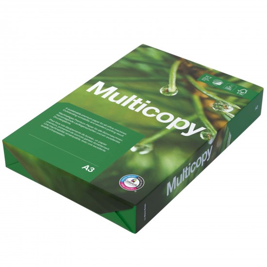 Hartie copiator Multicopy, A3, 80 g/mp, 500 coli/top, 5 topuri/cutie