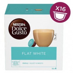 Nescafe Dolce Gusto, Flat White, 187.2 g, 16 capsule/cutie