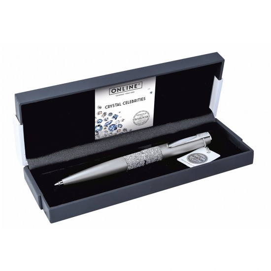 Pix cu mecanism, Online, Crystal Celebrities, argintiu, cristale Swarovski, ambalat in cutie
