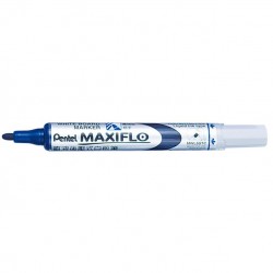 Marker pentru tabla Pentel Maxiflo, varf rotund, 4 mm, albastru
