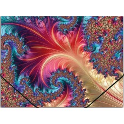 Mapa din plastic inchidere cu elastic, A4, design Abstract Mapa din plastic inchidere cu elastic, A4, design Abstract