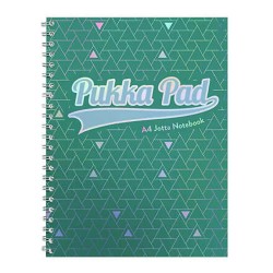 Caiet A4 cu spira Pukka Pads Glee, dictando, 200 pagini, verde Caiet A4 cu spira Pukka Pads Glee, dictando, 200 pagini, verde