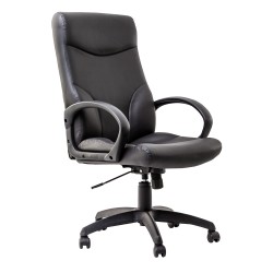 Scaun directorial, Stilo Eco, piele ecologica, negru Scaun directorial, Stilo Eco, piele ecologica, negru