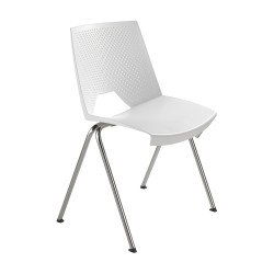 Scaun de vizitato STRIKE 2131 CR suprapozabil, cadru din otel, rezistent, durabil Scaun de vizitato STRIKE 2131 CR suprapozabil, cadru din otel, rezistent, durabil