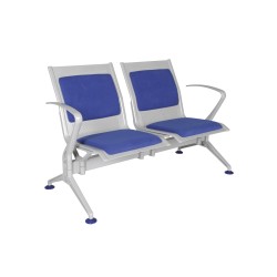Scaun de asteptare, cu brate, 2 locuri
