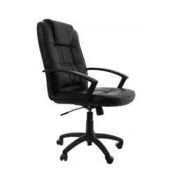 Scaun directorial CMX 2048, piele ecologica, neagru Scaun directorial CMX 2048, piele ecologica, neagru