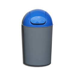 Cos Flip-Flap colectare selectiva, 12 litri, capac albastru Cos Flip-Flap colectare selectiva, 12 litri, capac albastru