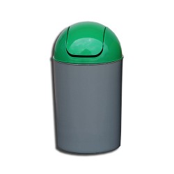 Cos Flip-Flap colectare selectiva, 12 litri, capac verde Cos Flip-Flap colectare selectiva, 12 litri, capac verde