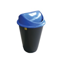 Cos Flip-Flap pentru colectare selectiva a deseurilor, 60 l, albastru Cos Flip-Flap pentru colectare selectiva a deseurilor, 60 l, albastru