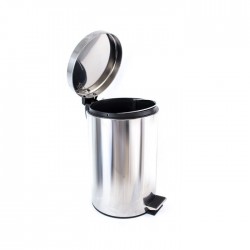 Cos inox cu pedala si galeata interioara 40 L Cos inox cu pedala si galeata interioara 40 L