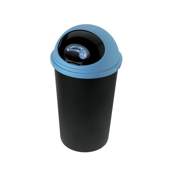 Cos gunoi Small Hoop 25L capac albastru, capac glisant, rezistent, durabil
