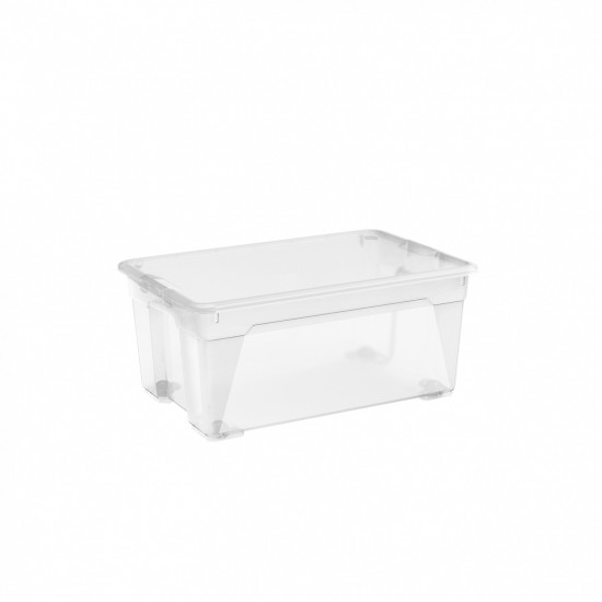 Cutie depozitare R-Box L, transparent, 40L cu capac inclus