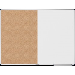 Tabla combiboard Legamaster Unite, rama aluminiu, 90x120 cm