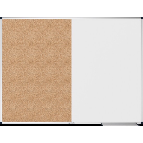 Tabla combiboard Legamaster Unite, rama aluminiu, 90x120 cm