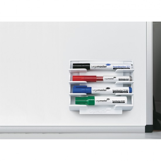 Suport magnetic pentru markere whiteboard, Legamaster, alb