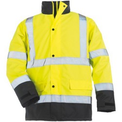 Jacheta impermeabila Roadway, Hi-Viz, galben cu bleumarin, marime M