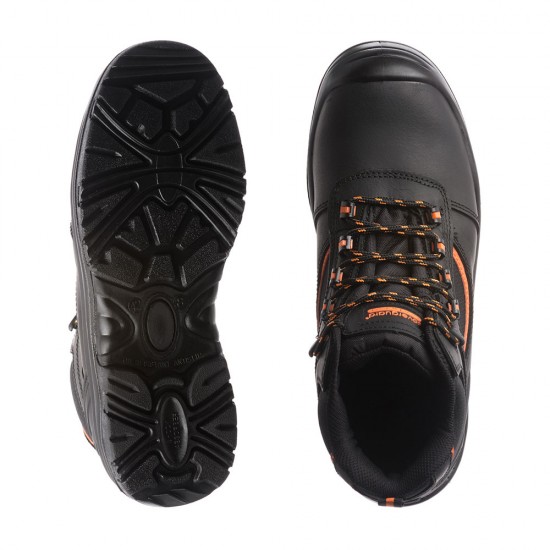 Bocanci protectie Pearl S3 SRC marimea 45, proprietati antiderapante, calcai absorbitor de socuri, negri