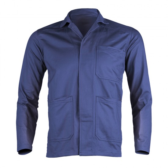 Jacheta Industry albastru Royal tercot 245g XXL, cu doua buzunare laterale, un buzunar la piept, rezistenta