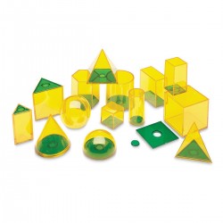 Set 14 figuri geometrice din plastic pentru volum Set 14 figuri geometrice din plastic pentru volum