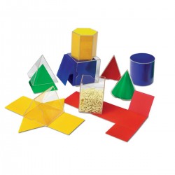 Set 16 figuri geometrice din plastic Set 16 figuri geometrice din plastic