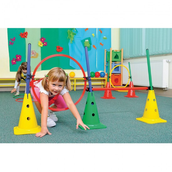 Set fitness 46 piese, cercuri, clipuri, conuri, bete