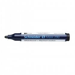 Marker pentru tabla Schneider Maxx 290, varf rotund 2-3 mm, negru Marker pentru tabla Schneider Maxx 290, varf rotund 2-3 mm, negru