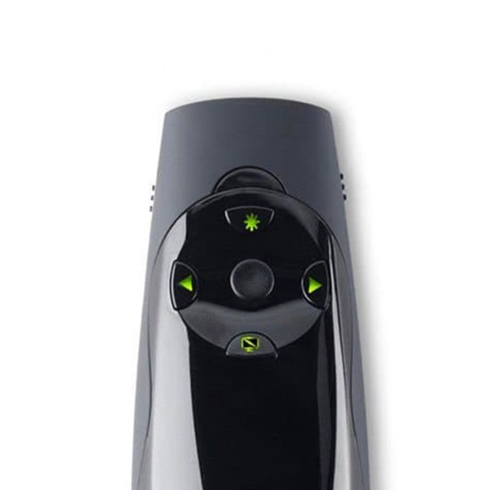 Presenter Kensington Expert, conexiune wireless, control cursor, card memorie 8GB, laser verde, 45 m, negru