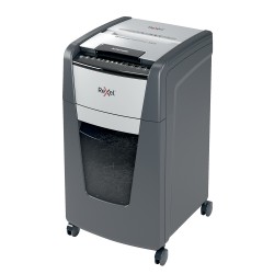 Distrugator documente automat REXEL OPTIMUM 300X, P4, cross-cut (confeti), 300 coli, cos 60l, negru-gri Distrugator documente automat REXEL OPTIMUM 300X, P4, cross-cut (confeti), 300 coli, cos 60l, negru-gri